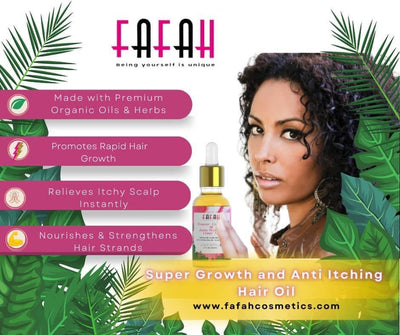 🌺🍃 Fafah Super Growth & Anti-Itching Hair Oil 🍃🌺