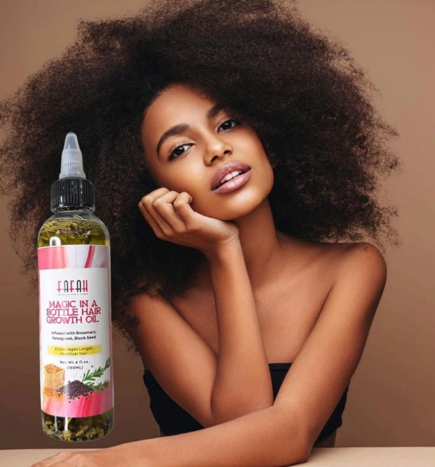 ✨ Magic Hair Growth Oil for Thicker, Fuller & Longer Hair ✨ 3 Bottle Value Bundle