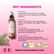 ✨ Magic Hair Growth Oil for Thicker, Fuller & Longer Hair ✨ 3 Bottle Value Bundle