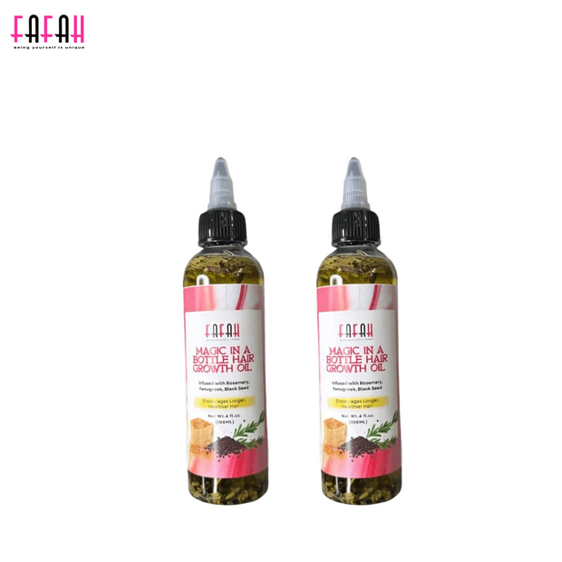 ✨ Magic Hair Growth Oil for Thicker, Fuller & Longer Hair ✨ 2 Bottle Value Bundle