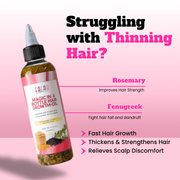 ✨ MAGIC HAIR GROWTH OIL FOR THICKER, FULLER & LONGER HAIR